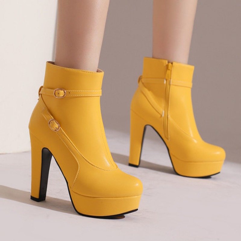 Ethnic Fashion In - Botas de plataforma de moda feminina