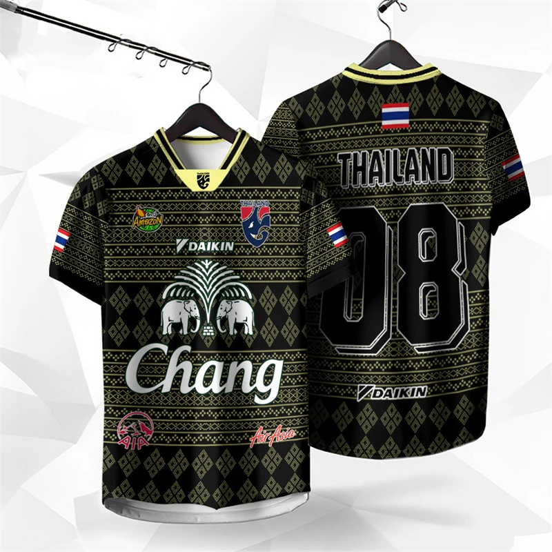 Thai Silk Blouse - Camiseta 3D Estampada Elefante AI Tailândia