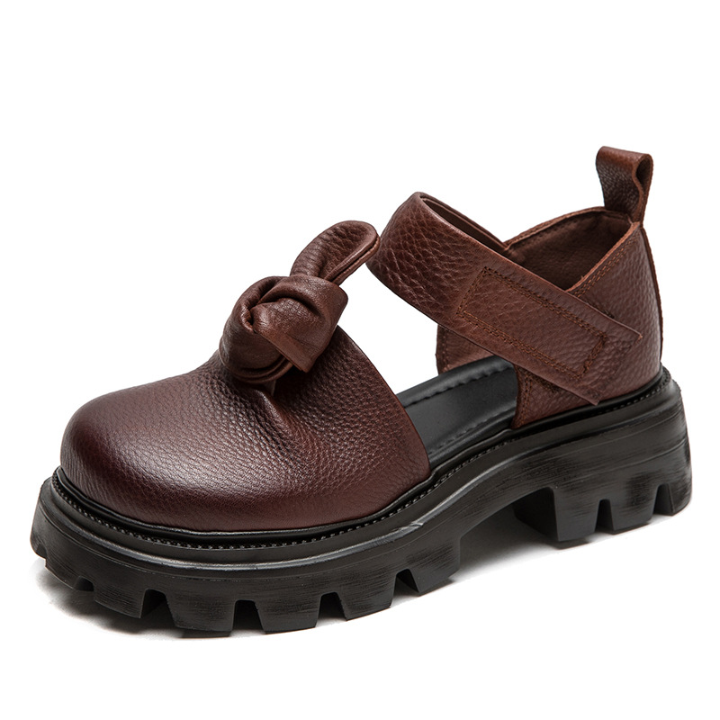 Ethnic Fashion In - Sapatos de Plataforma com Nó Étnico