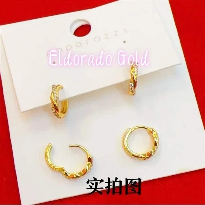 Brincos de Ouro 18K AU750 Eldo - Ethnic Fashion Trends 2025 avaliação e preço
