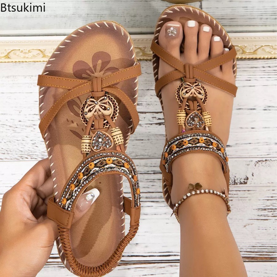 Sandálias Boêmias Femininas pa - Ethnic Fashion In avaliação e preço