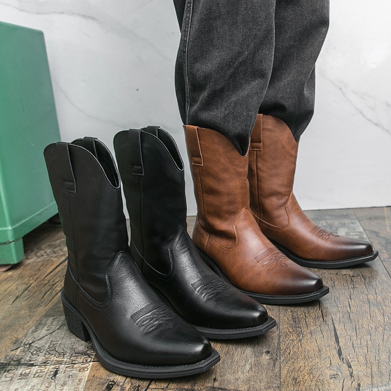 Botas Masculinas Clássicas com - Ethnic Fashion In avaliação e preço