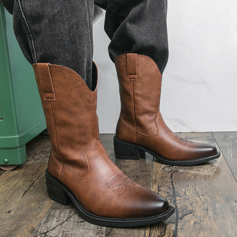 Botas Masculinas Clássicas com - Ethnic Fashion In avaliação e preço